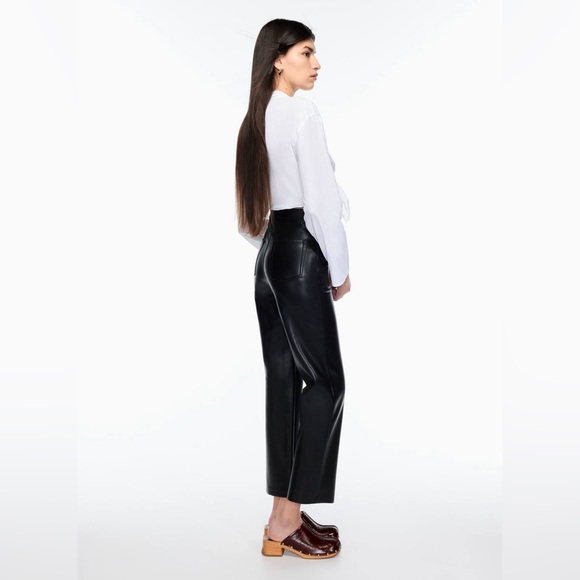 Aritzia Wilfred Melina Cropped Vegan Leather Pant - Picture 2 of 7